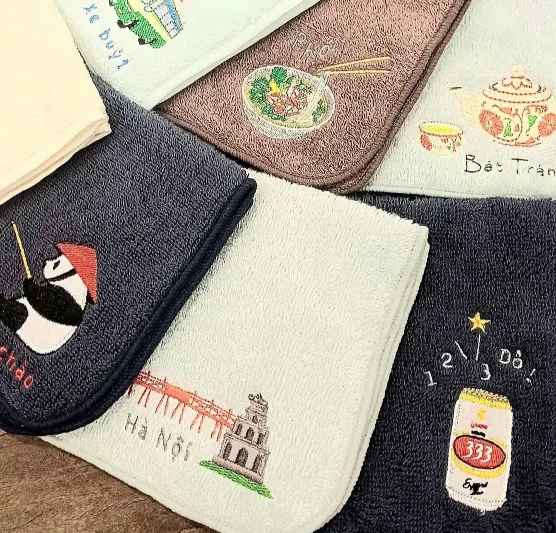 ベトナムホ~チミン発 大人気 刺繍バッグ パンガン ダラン 姉妹ブランドサイゴンチェア~ ハンドタオル & ミニタオル いよいよ再入荷 @ ハノイ商 店